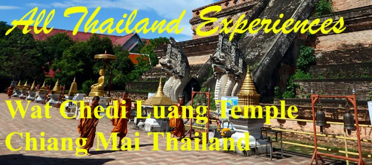 Wat Chedi Luang temple Chiang Mai Thailand